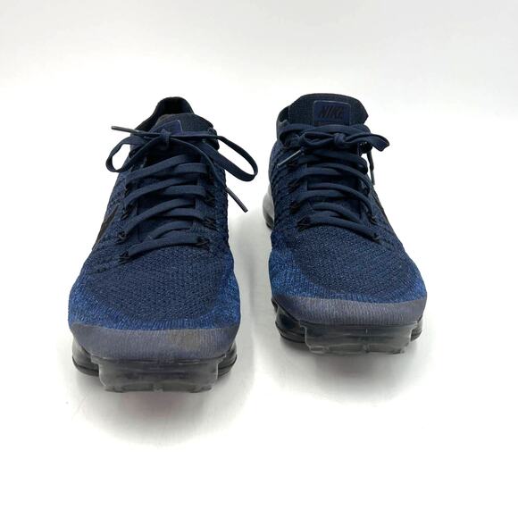 Nike Air Vapormax Flyknit  Midnight Blue Black Sneakers - Picture 10 of 11